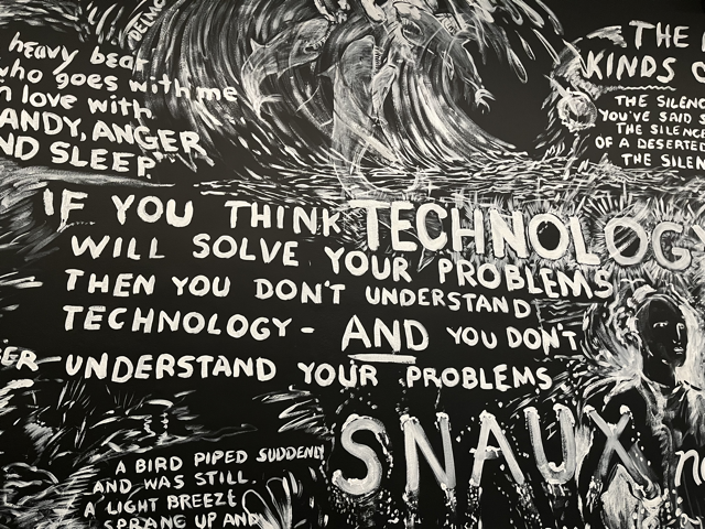 Part of Laurie Anderson's exhibit, Hirshorn Museum and Sculpture Garden